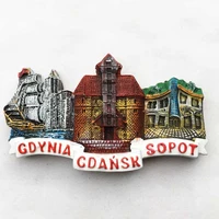 qiqipp gdanskoporter gdynia landmarks poland tourist souvenirs refrigerator stickers and hand gifts