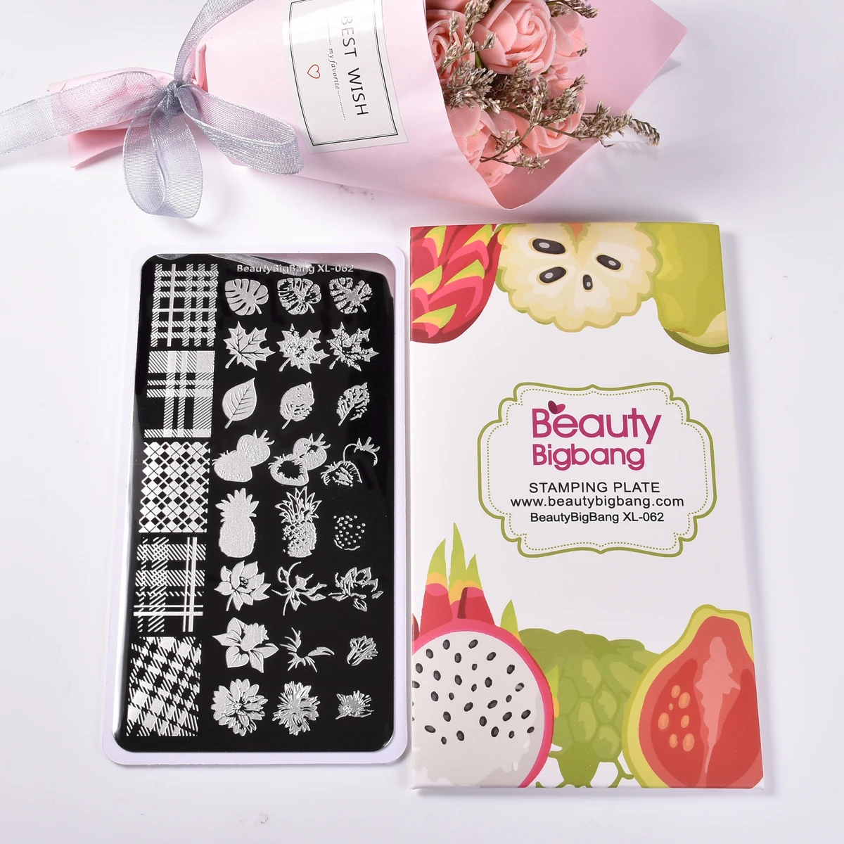 BEAUTYBIGBANG 6*12 см гвоздь штамп прямоугольник напечатанный DIY цветок лист природа геометрический плед маникюрная пластина для стемпинга для нейл-арта