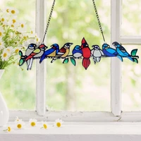 animal bird species window room decor nordic decoration acrylic and metal craft simulation hanging ornament for baby kids gift