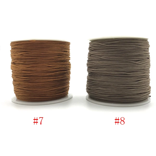 Разноцветные нейлоновые китайские узлы для бусин нити шнуры браслета 100 м/рулон 0