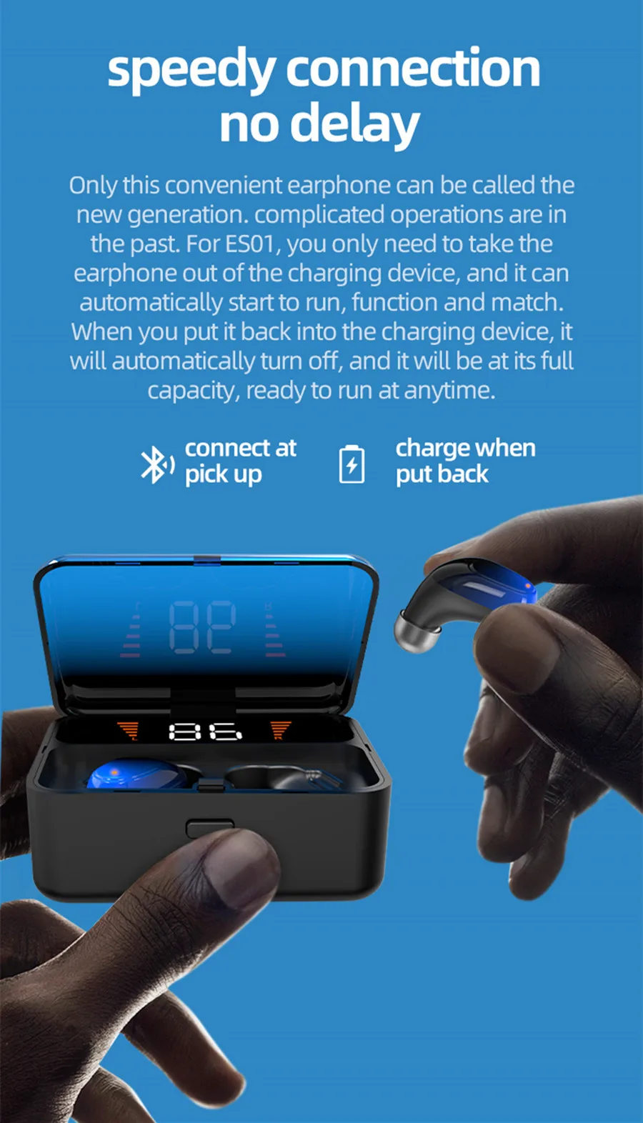 VIKEFON Bluetooth 5,0 наушники TWS IPX5 водонепроницаемые 3D стерео Беспроводные спортивные наушники с громкой связью игровая гарнитура с микрофоном 2000 мАч