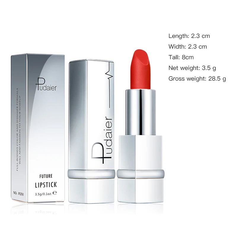 Профессиональный макияж губ водостойкая Мерцающая губная помада долговечный