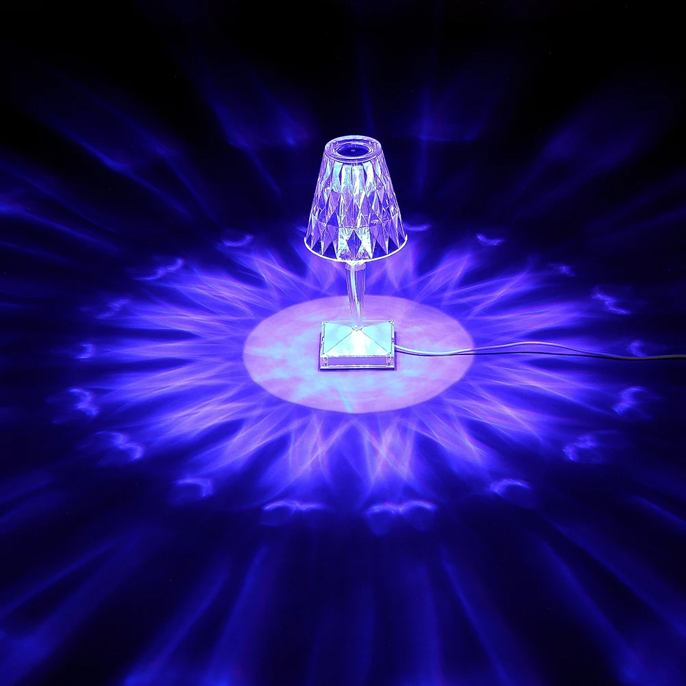 

Acryl Table lamp for bedroom living room Desk lamp study crystal art deco Beside Ghost night lights lighting