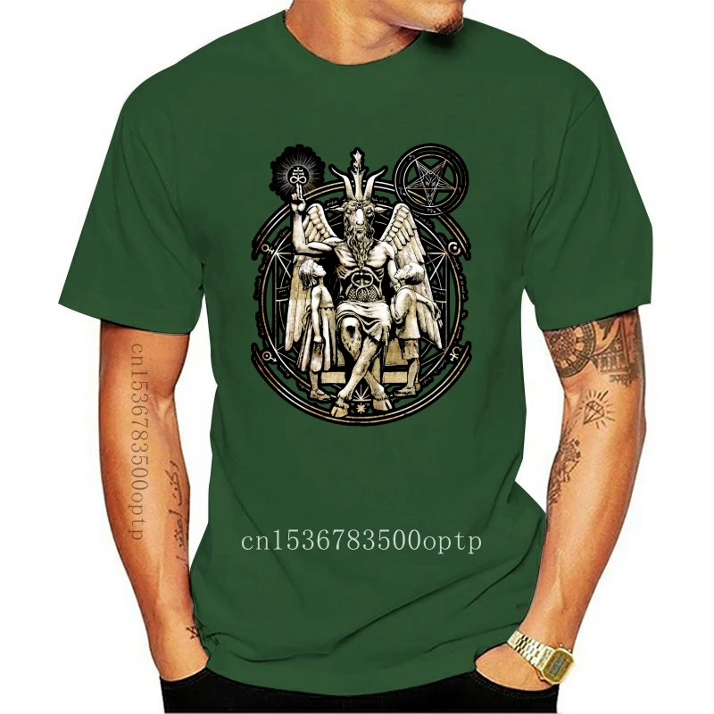 

New Baphomet Satanic T-Shirt - Direct from Stockist Tops wholesale Tee custom Environmental printed Tshirt cheap wholesale