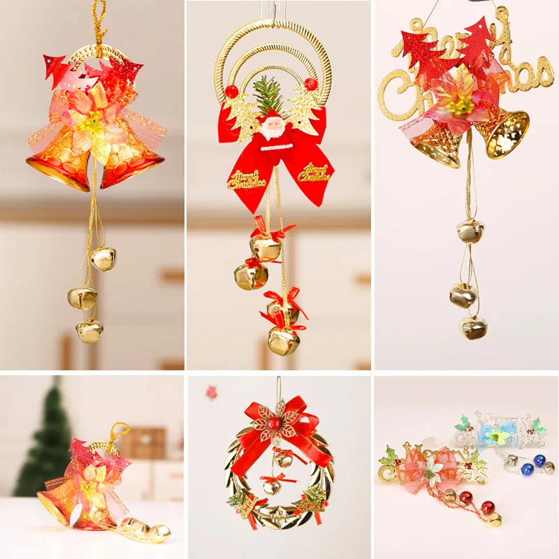 

Home Supplies Festival Christmas Decoration Accessories Hanging Pendants Santa Claus Bell Wind Chime Christmas Tree Decorations
