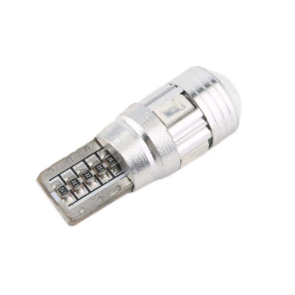 

10 шт. 501 W5W Автомобильная Лампа для боковых фонарей без ошибок Canbus 6SMD LED Желтый встроенный резистор для предотвращения повторного мерцания