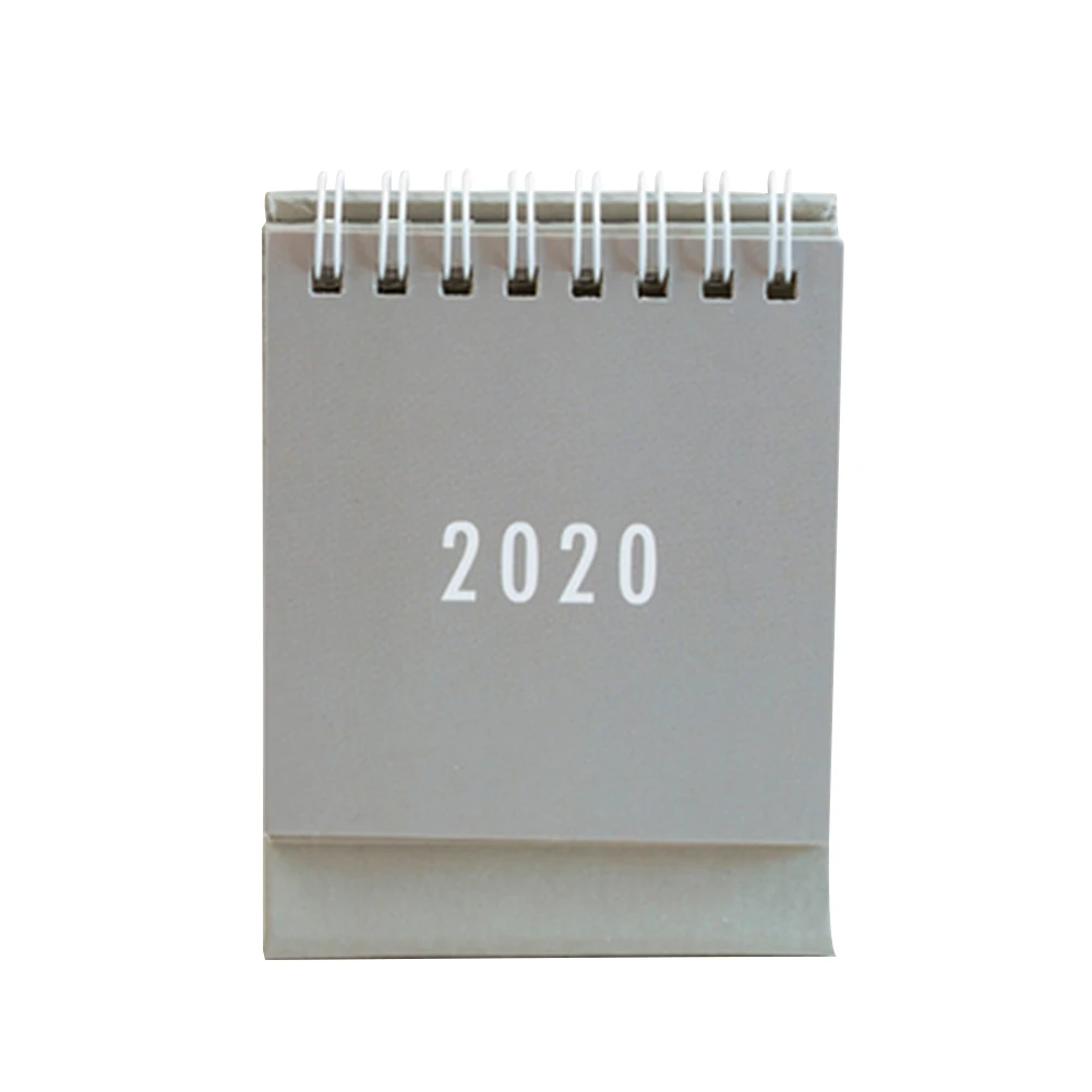 Высококачественная бумага простой мини Новый год 2020 Настольный календарь