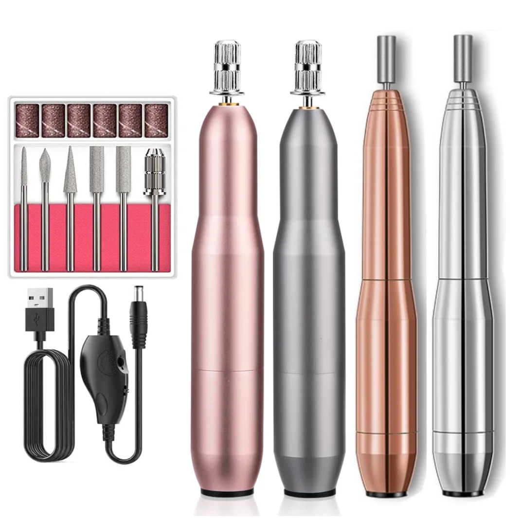 

Electric Nail Drill Machine 20000 RPM Manicure Machine Set USB Charging Mill Cutter for Manicure Nail File Pedicure Tools