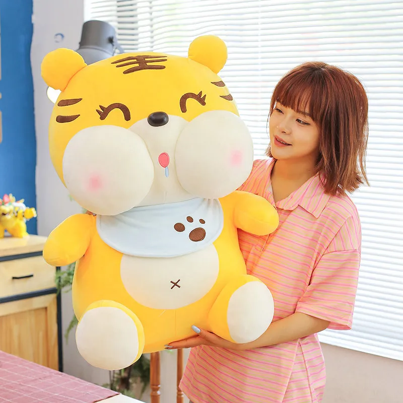 

New Little Tiger Plush Toys Cartoon Animal Stuffed Doll Birthday Activity Gift Large Sleeping Pillow Sofa Decoration Hot Sale