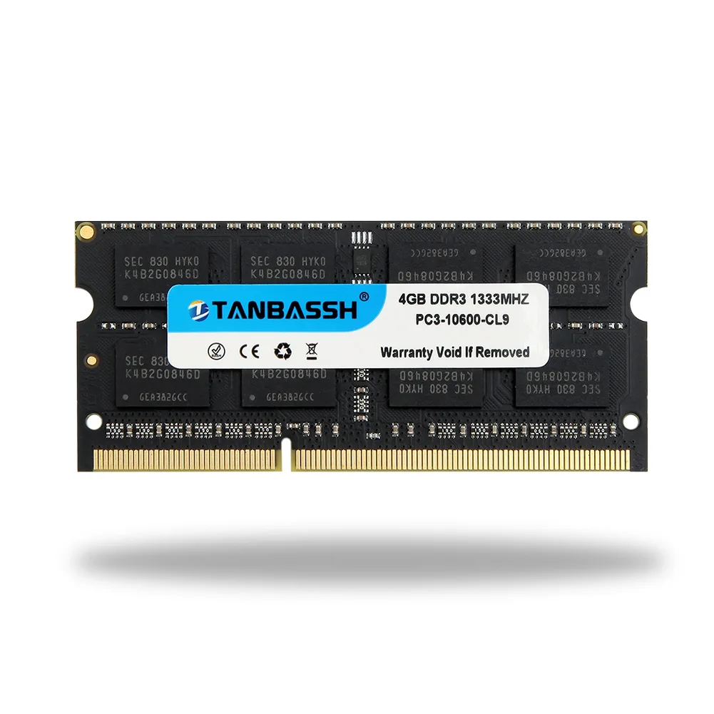 Память TANBASSH для ноутбука ОЗУ DDR3 4 ГБ 8 1333 МГц 1600 в 1 5 л ddr4 16 2 260 pin SO DIMM|Оперативная