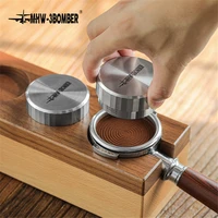 58 35mm coffee distributor coffee tamper adjustable fanthread base handle espresso powder hammer accessories barista tools