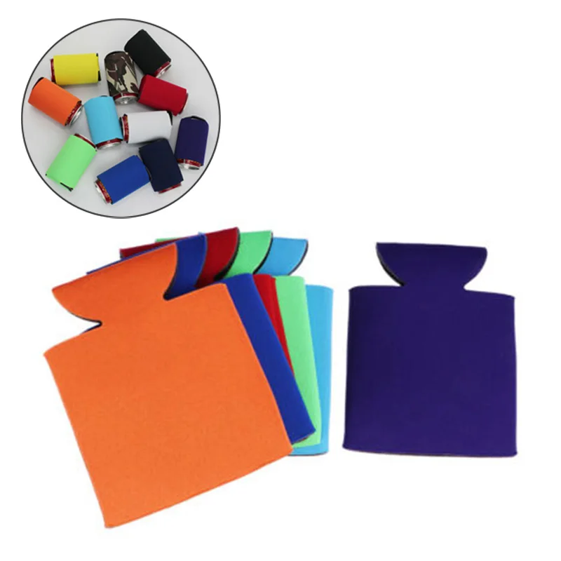 

10PCS Beverage Beer Sleeves Camping Can Cup Soda Cover Neoprene Drink Cooler Portable Bottle Outdoor Sleeve