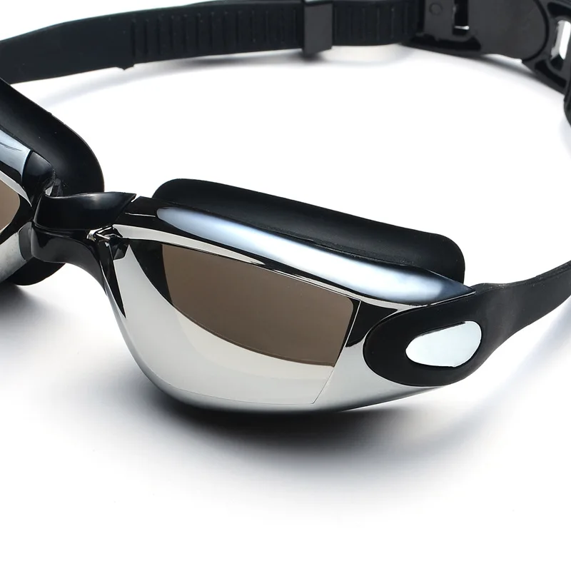 HD Водонепроницаемый Анти-туман для взрослых плавательные очки гальванический