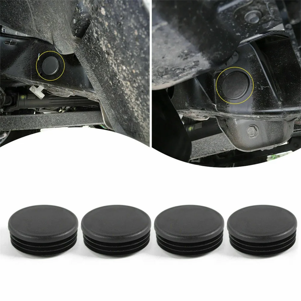 

4PCS/set Black ABS Chassis Frame Hole Cover Trim For Jeep Wrangler JT 18+ Gladiator JT Accessories Decorate Your Car