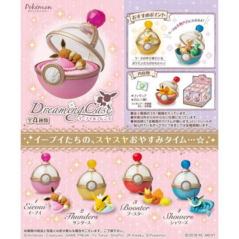 TAKARA TOMY Pokemon Pocket Monsters Sleep Evee фигурка эльфа украшение для стола сцены игрушки