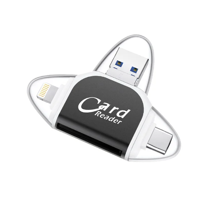 Утхай C80 быстрозаряжаемый Micro SD/TF OTG кард-ридер Multi чтения карт памяти мини-адаптер для iPhone 6/7/8 11 XR Plus iPod iPad OTG Картридеры - Цвет: C52