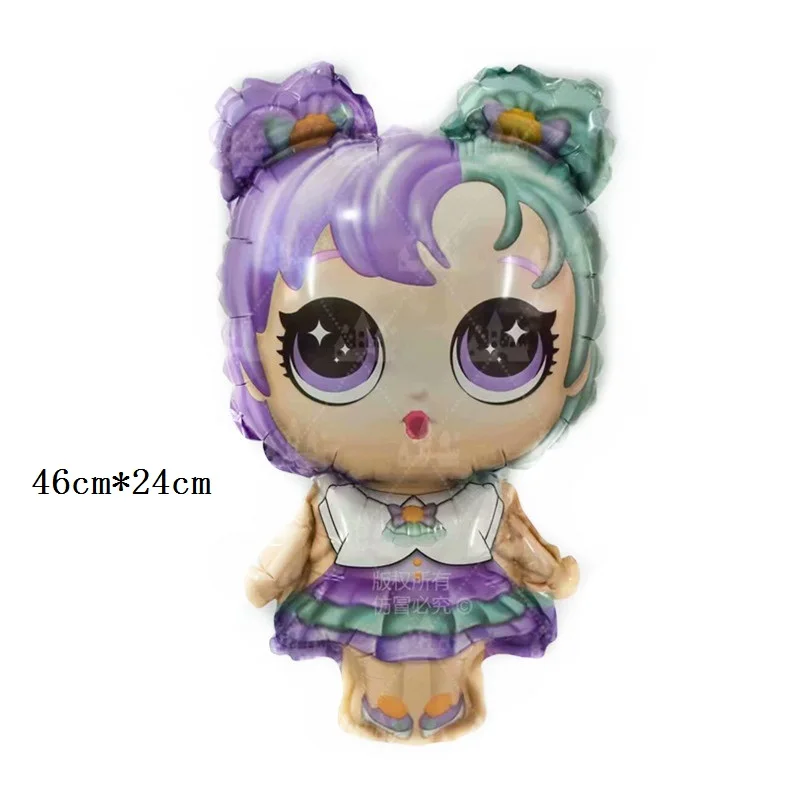 Mini bow doll День рождения кукла-сюрприз воздушный шар рождественские украшения игра награда с изображением мультипликационных персонажей для детей милые плюшевые игрушки куклы Алюминий воздушный шар - Цвет: Mini bow doll