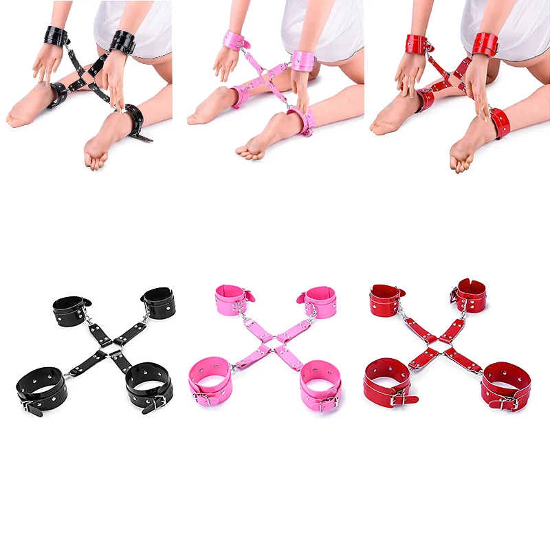 Backhand Связывание SM Game сдерживающая перекрестная Пряжка для рук и ног наручники