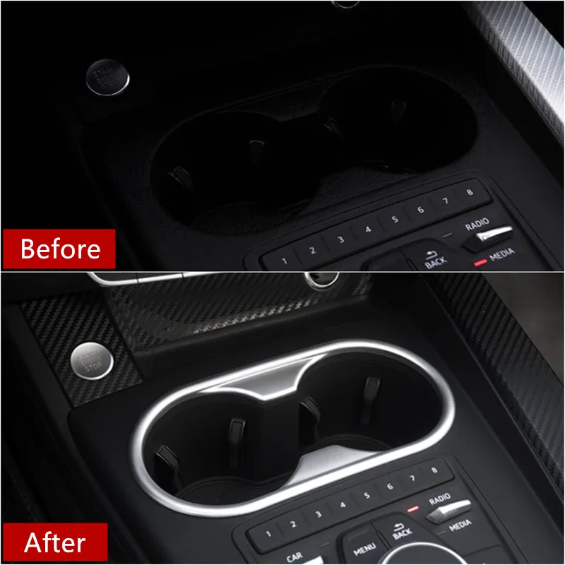 Декоративная Обшивка для Audi A4 2017 2018|a4 trim|audi a4 chrome trimcup holder |