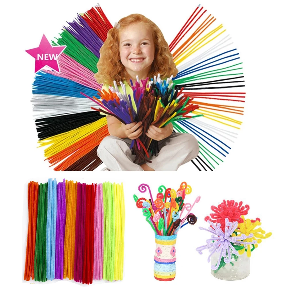 100 шт./компл. Colorfu DIY Монтессори синель головоломка игрушки обучающие ремесла