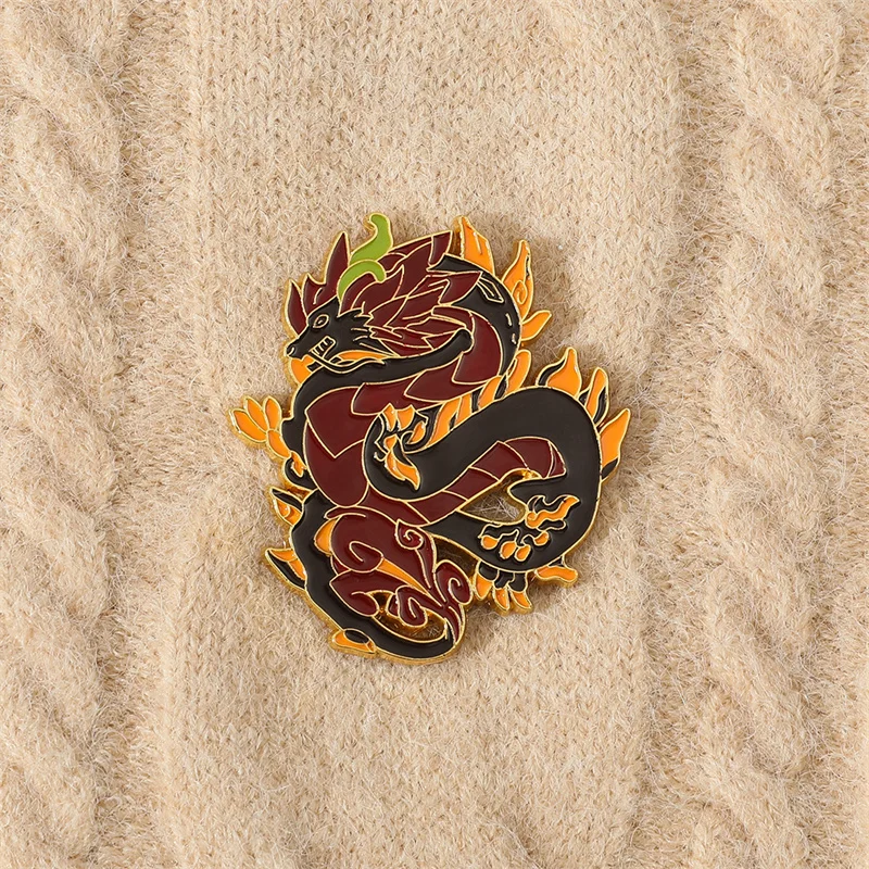 Брошь в виде пуговицы для косплея из игры Genshin Impact Zhongli Xiao