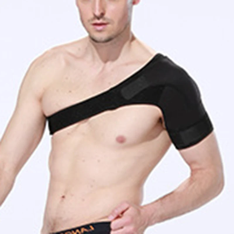 

Shoulder Support Brace Back Guard Wrap Belt Band Pads Single Shoulder Adjustable Breathable Sports Care Guard Protect
