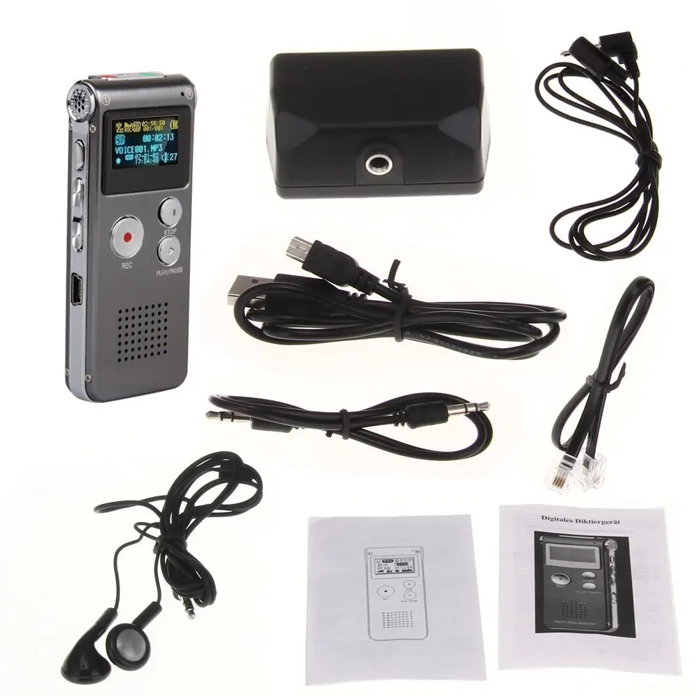 HBUDS MEMTEQ 8 ГБ Цифровой диктофон 8G Диктофон MP3-плеер USB WAV + микрофон динамик |