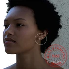 Простые серьги-гвоздики из стерлингового серебра 925 пробы с крестиками для женщин и детей, женские свадебные модные ювелирные изделия eh1356