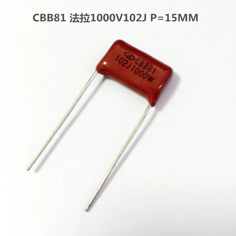 Cbb81 пленочный конденсатор Farad 1000v102j 0 001 uf 1nf p = 15 мм 102j1000v |