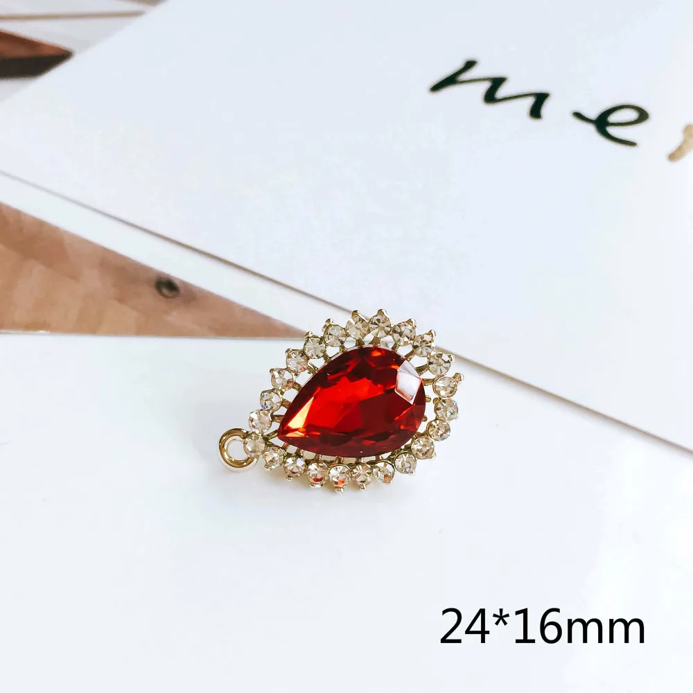 Стразы с кристаллами 6 цветов серьги гвоздики для женщин и девочек компоненты