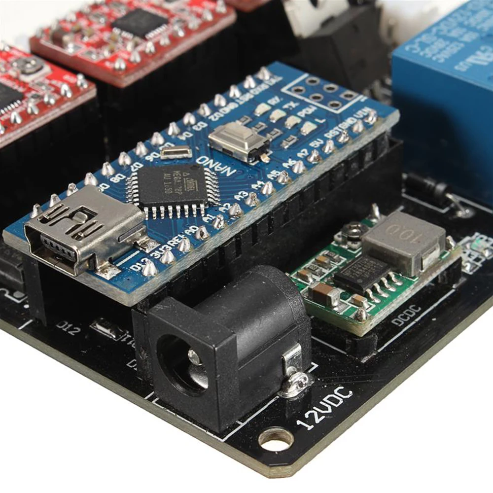 CNC GRBL 3 оси плата управления лазерный драйвер USB 12 В DIY ЧПУ резак гравер PCB