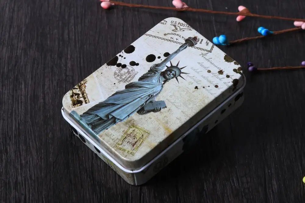 10pc/lot England Style Storage Tin Box Iron Case Chocolate Collect box Lipstick case Pill | Дом и сад