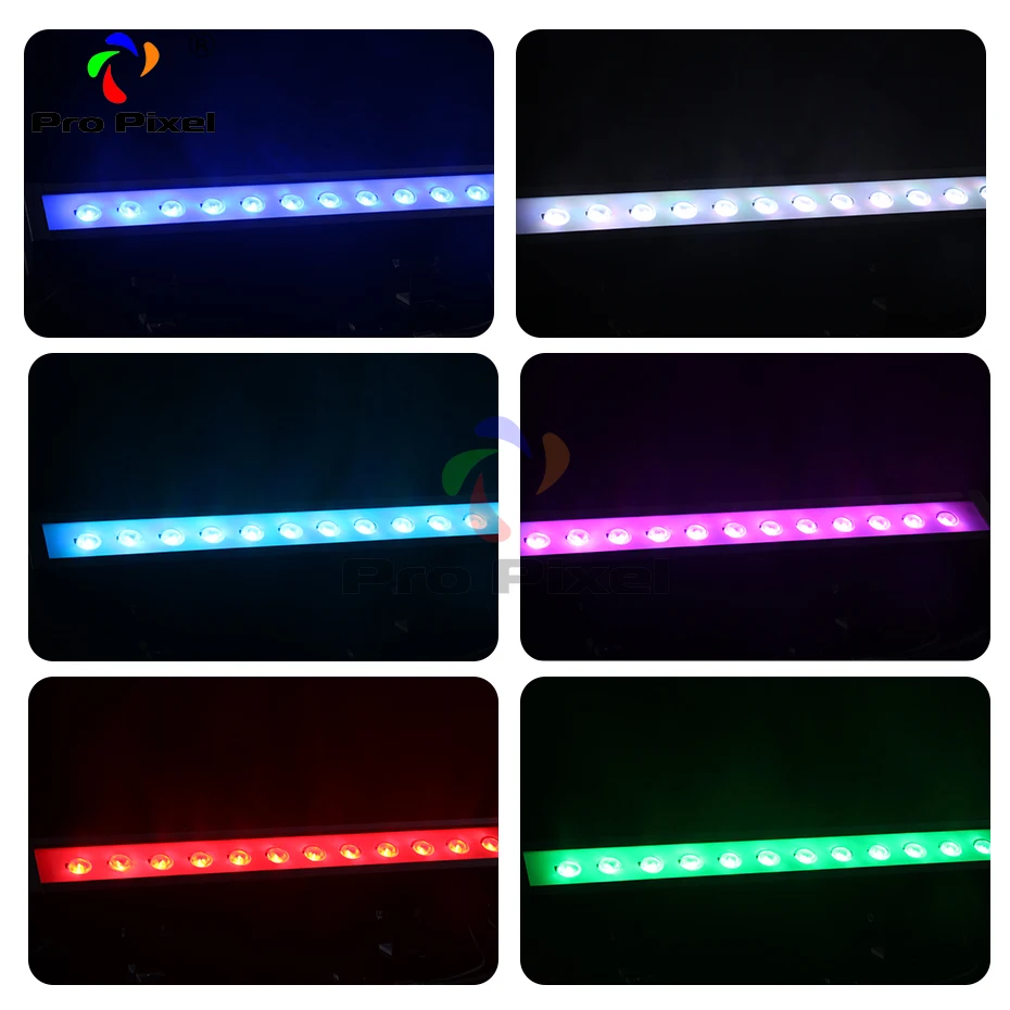 Наружная Светодиодная панель 12 шт. 10 Вт RGBW 4в1 Водонепроницаемая настенная шайба