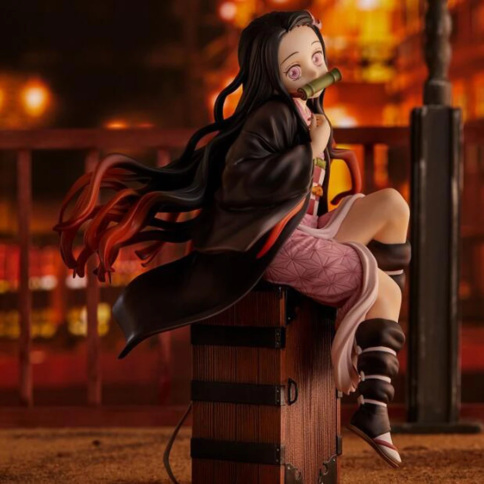 Nezuko B Tronzo 18 см фигурка демона-убийцы Kimetsu no Yaiba Kamado Tanjirou Nezuko ПВХ фигурка Модель Кукла коллекционная фигурка игрушки - Цвет: Nezuko B