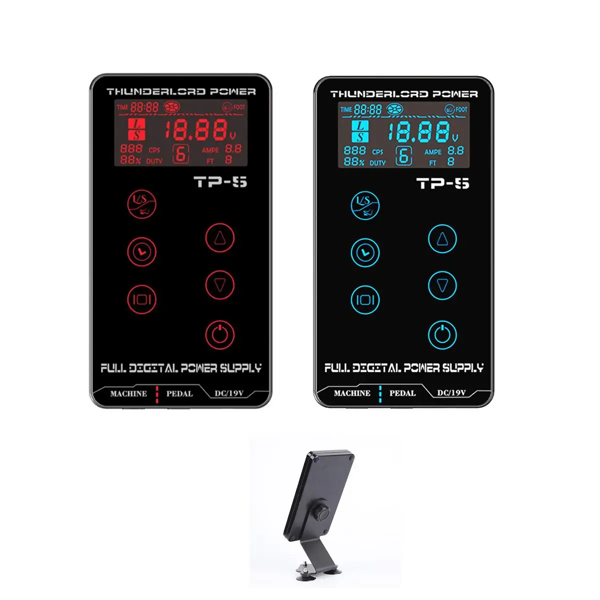 

NEW TP-5 HP-2 Best Tattoo Power Supply Digital LCD Touch Screen Tattoo Power Box for Coil & Rotary Tattoo Machines Black