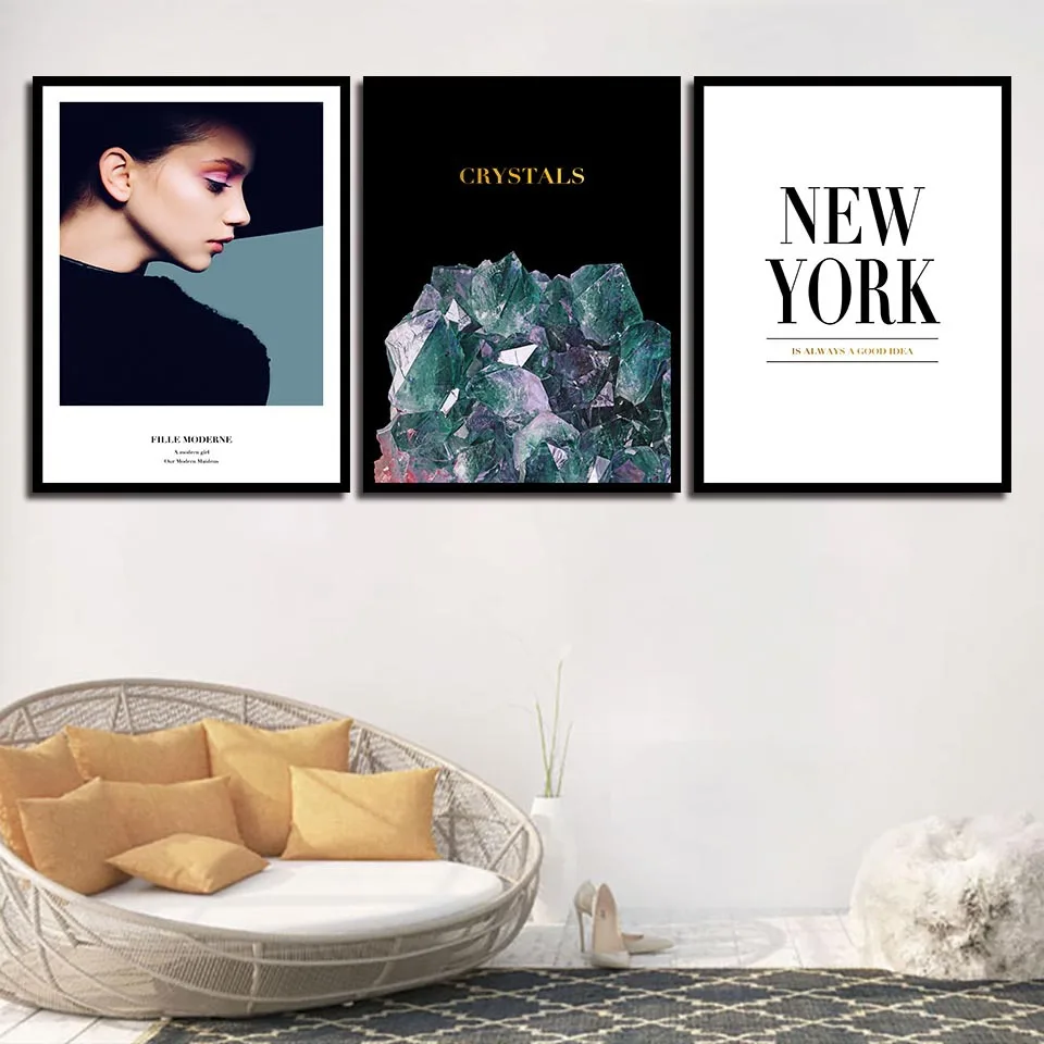 

Woman Letter Abstract Art Canvas Painting Nordic Poster and Prints Bedroom Living Room Decor Picture Home Wall Decoration Mural