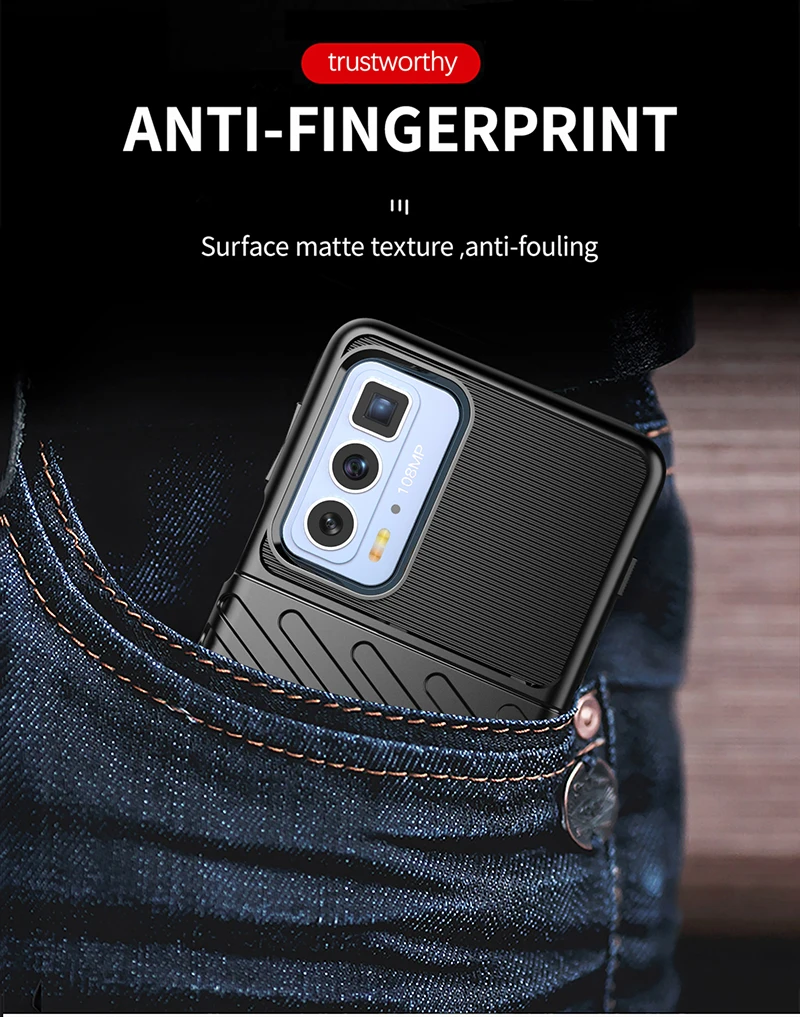 Rugged Fiber Case For Motorola Moto Edge S Pro Cover For Moto Edge S Pro Funda Shockproof Phone Bumper for Moto Edge S Pro
