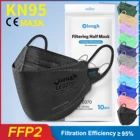 10 шт., многоразовые маски FFP2 Aldult KN95 Maacarillaa Negra Fpp2