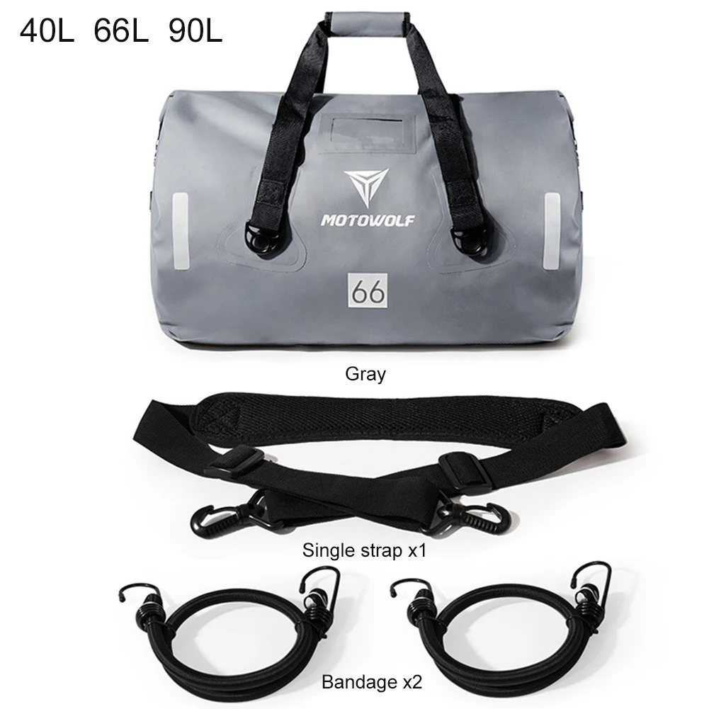 

Motorcycle Backpack Motorcycle Tail Package Long-distance Bag Durable Waterproof Large Capacity Storage Bag 40L / 66L / 90L