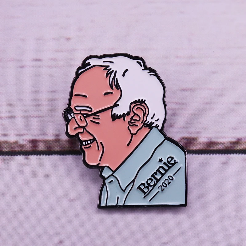 Эмалированная булавка Bernie Sanders 2020 для президентской кампании | Украшения и