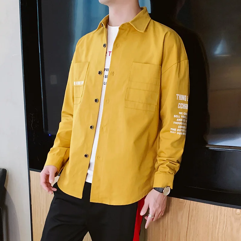 

New men's long sleeve shirt in spring and autumn of 2021