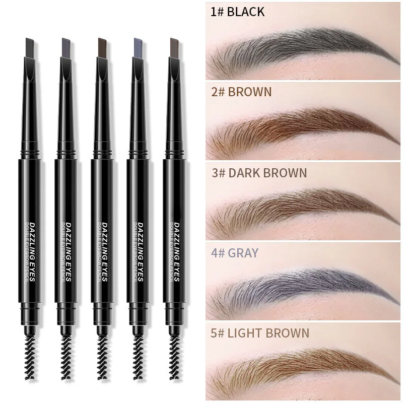 

1Pc Eyebrow Pencil Double-headed Eye Brow Makeup Tool Cosmetics Beauty Eye