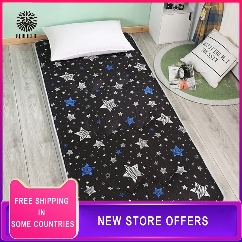 구매 비 슬립 라이트 매트리스 가정용 호텔 침구 보호 패드 학생 접이식 다다미 매트리스 바닥 바닥 슬리핑 매트