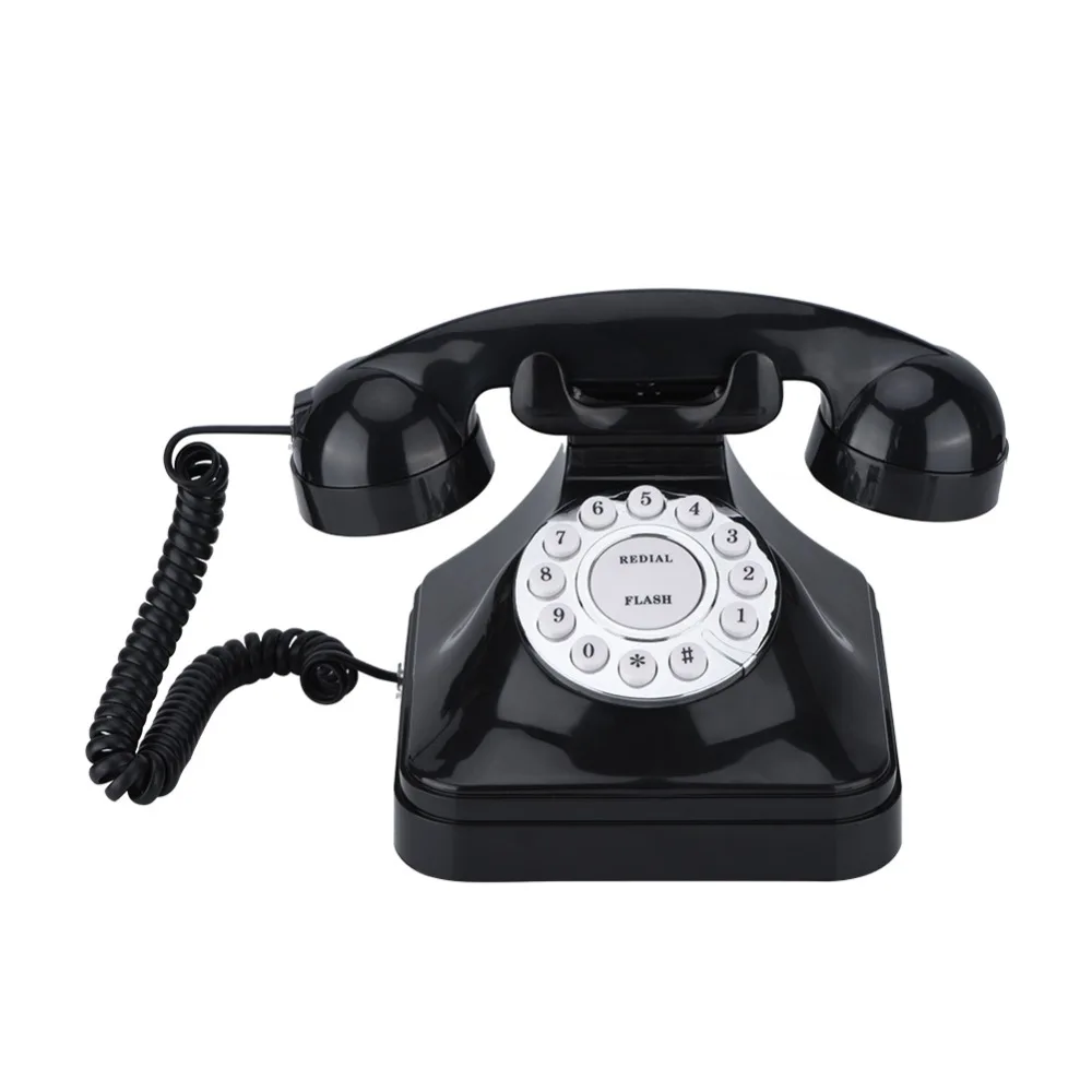 wx 3011 vintage telephone black home telephone retro wire landline phone telefono fijo telefone fixo landline phone desk phone free global shipping
