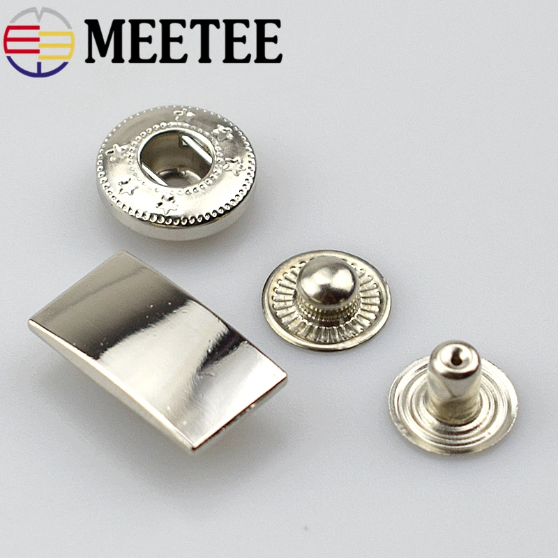 20x11 мм Meetee металлические пресс шпильки Кнопки Застежки для DIY швейная сумка