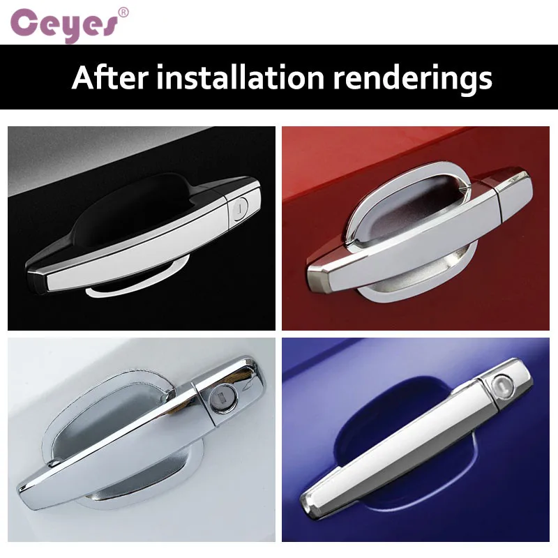 

Car Styling Anti scratch Fit For Opel Chevrolet Buick Holden Vauxhall Aoto Accessories Protective Door Handles Cover Stickers