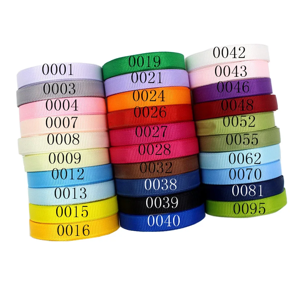 1/4 'ཆ мм 10 ярдов бант однотонная корсажная лента оптовая продажа ленты для