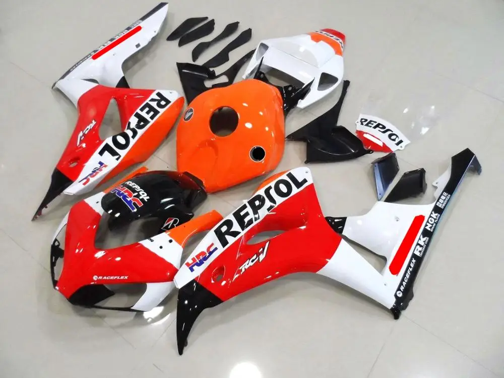 

Motorcycle Fairings Kit Fit For Cbr1000rr 2006-2007 Bodywork Set High Quality Abs Injection Red White