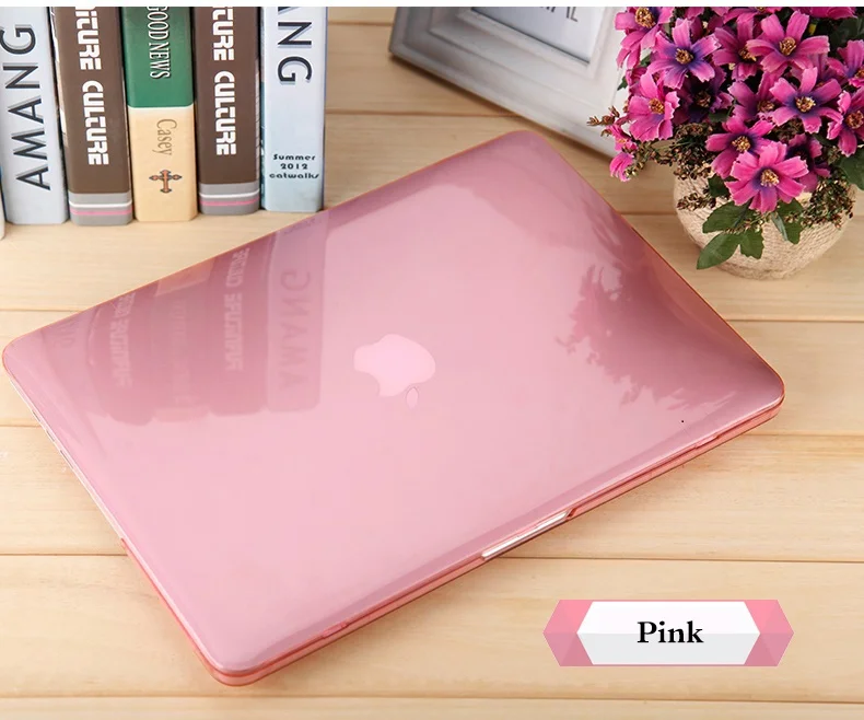 

New Crystal laptop Hard Case Shell Cover For Apple Macbook Air 11 13" Pro Retina Touch Bar& ID 12 13.3 15 15.4"inch