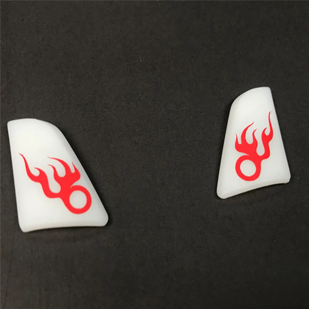 Креативный спойлер для кузова автомобиля с наклейка изображением огня передний